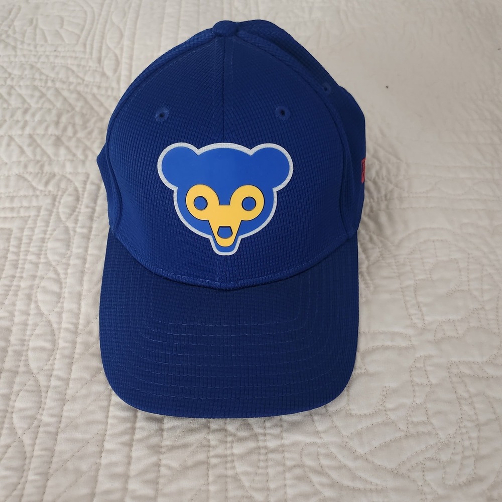 New Era 39THIRTY Chicago Cubs Hat Cooperstown Collection Blue M/L Stretch Fit
